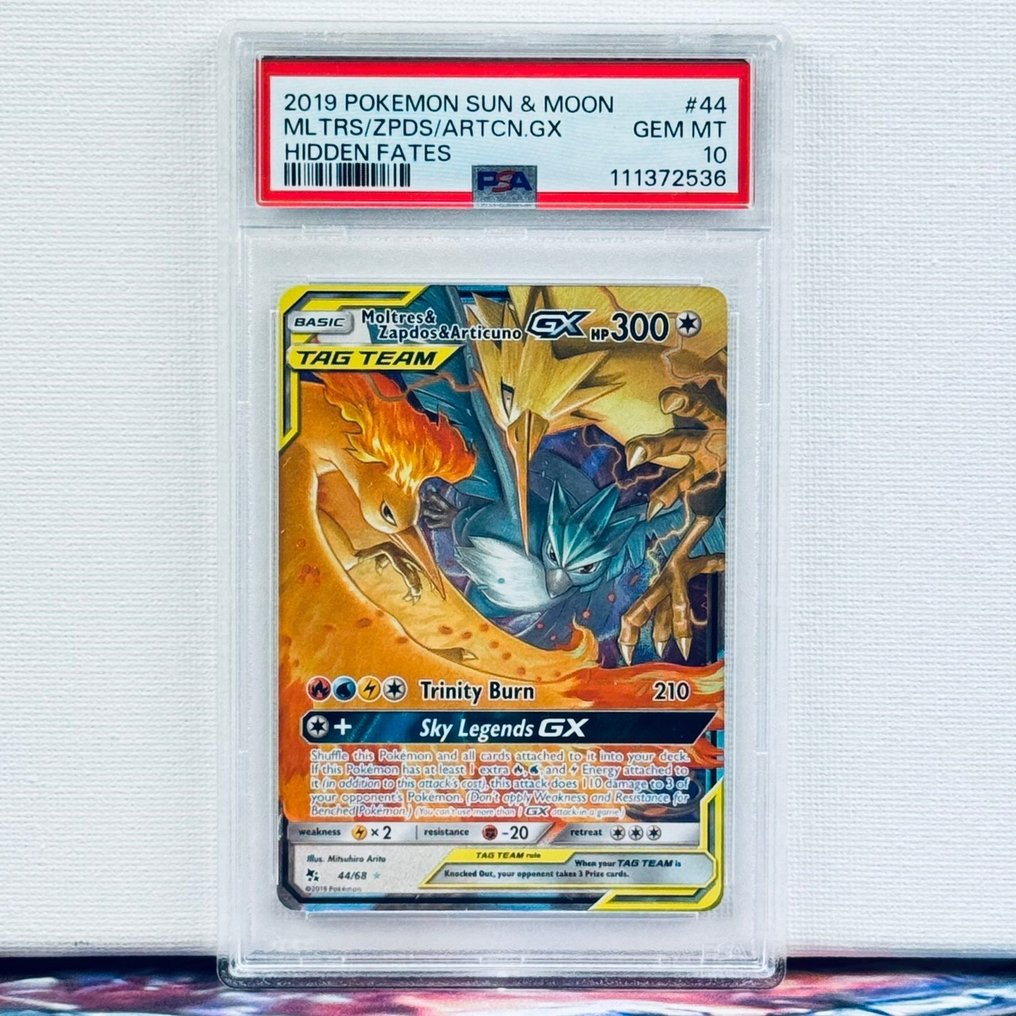 Pokémon Graded card - Moltres & Zapdos & Articuno 44 - Pokémon - PSA 10 #1.0