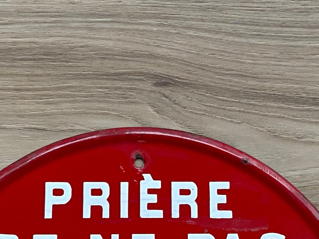 Prière De Ne Pas Stationner / Sortie De Voitures - Tablica - Emalia #1.0