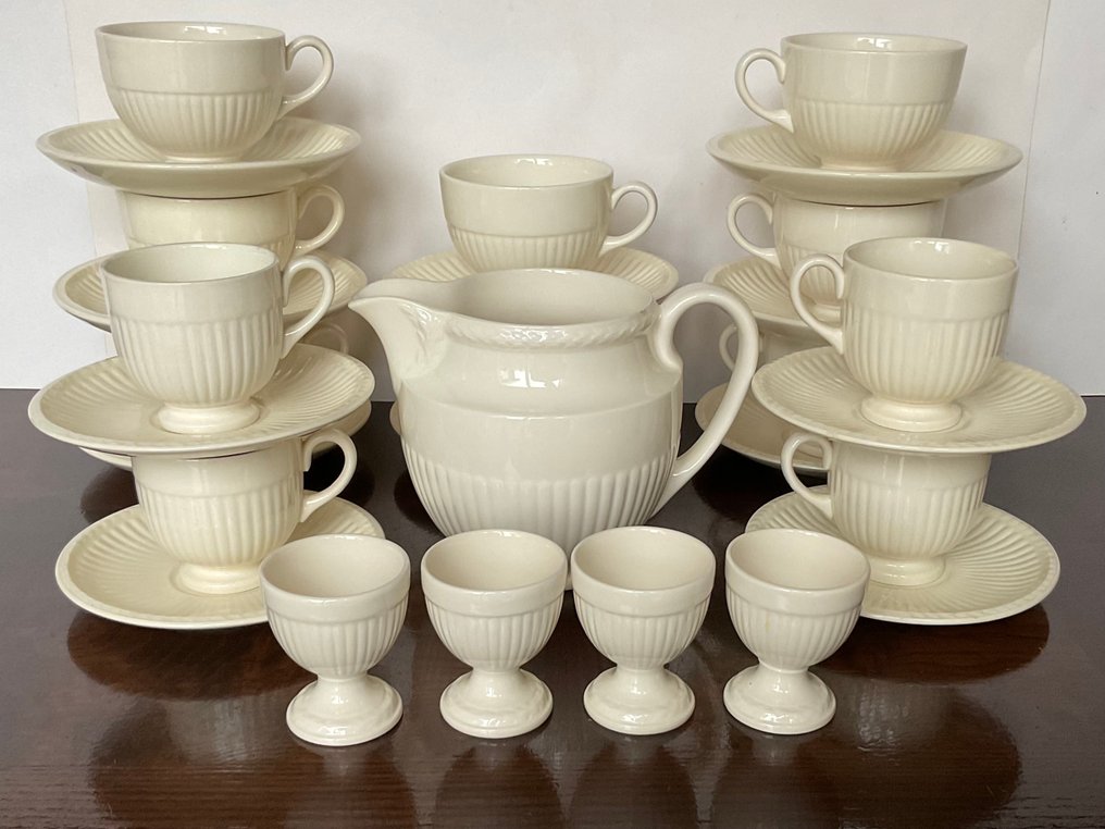 Wedgwood - Csésze és csészealj (27) - Serviesdelen - Edme Plain - Empirestijl - Kerámia #1.0