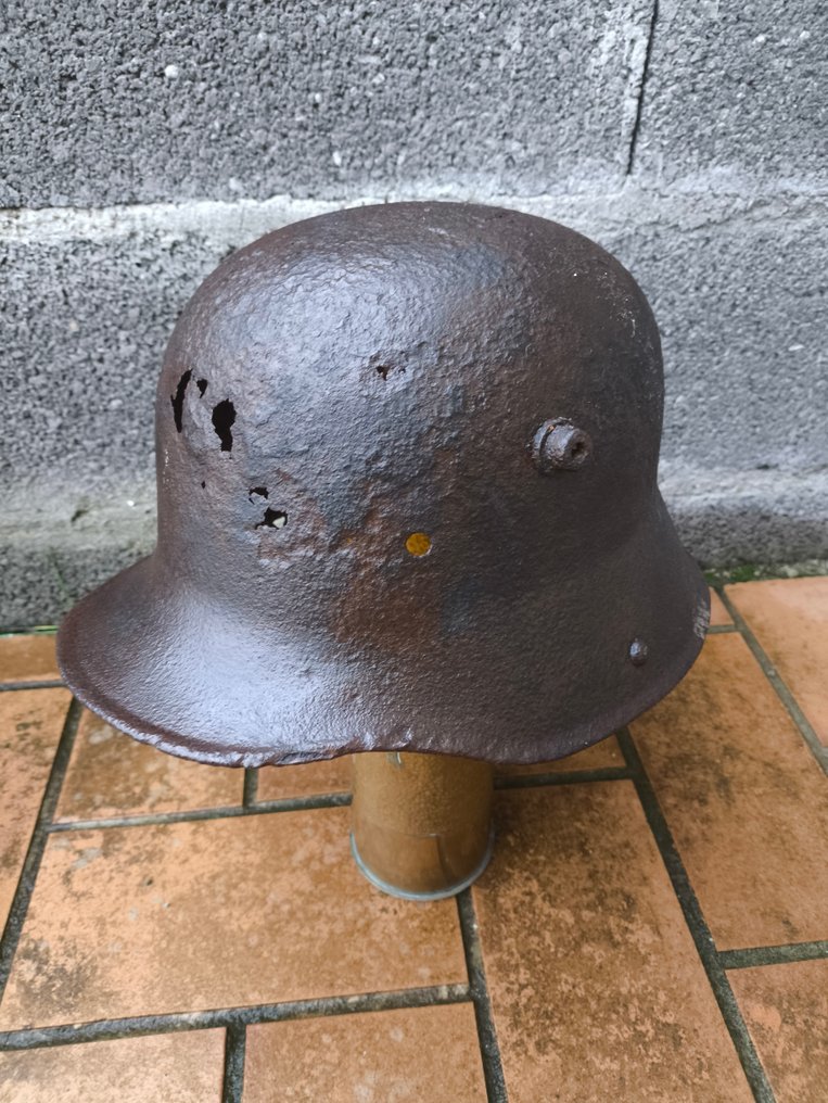 Deutschland - Militärhelm - Deutscher Stahlhelm WW1 Tarnung - Verdun #1.0