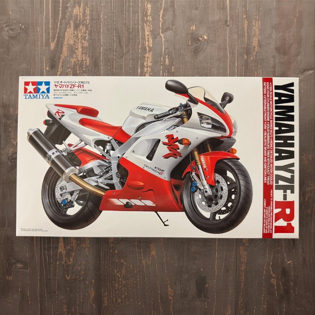 Tamiya - Toy car YAMAHA YZF-R1 Full Display Model Kit - 1990-2000 - Japan #1.0