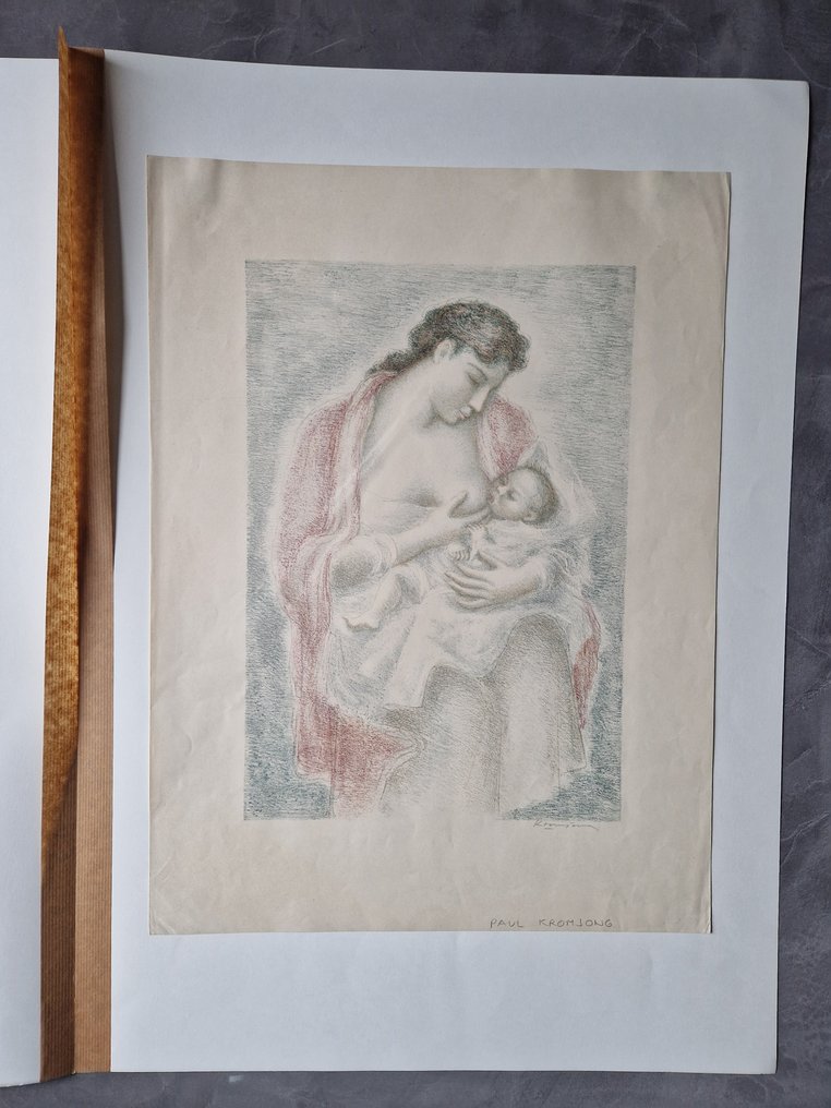 Paul Kromjong (1903-1979) - Moederliefde #4.3