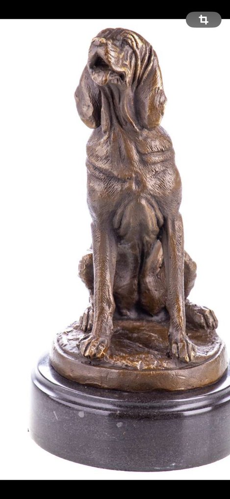 小雕像 - Bronzefigur Hund 25CM - 青銅色, 大理石 #2.1