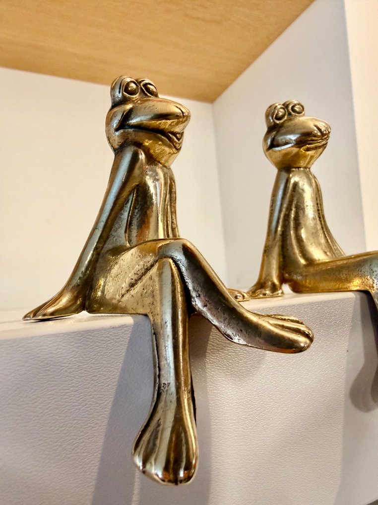 Caravell Design - Frogs - Figur - 1960's vintage (3) - Messing #1.0