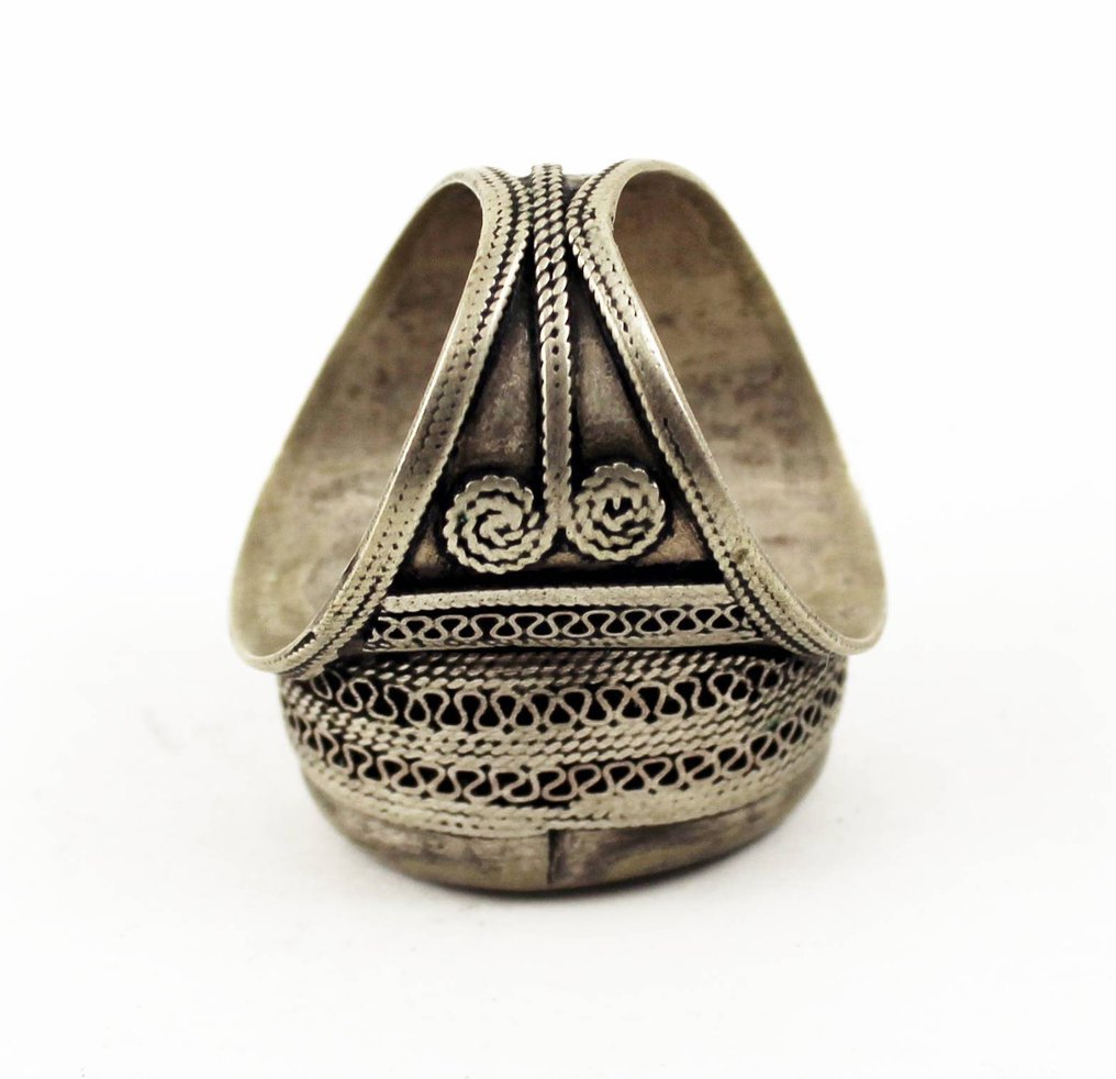 Turkoman ring - Silver, carnelian - Afghanistan - 20th century #3.2