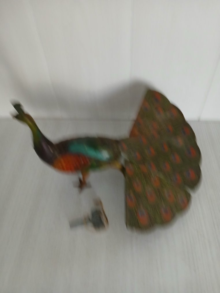 Blömer & Schuler - Ón játék - Tinplate Clockwork Walking Peacock Toy, Unboxed - 1920-1930 - Németország #2.1