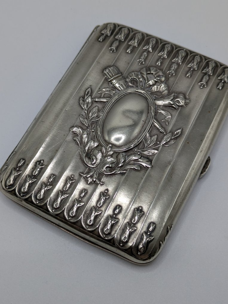 Astuccio per sigarette - Metallo, Placcato argento #3.2