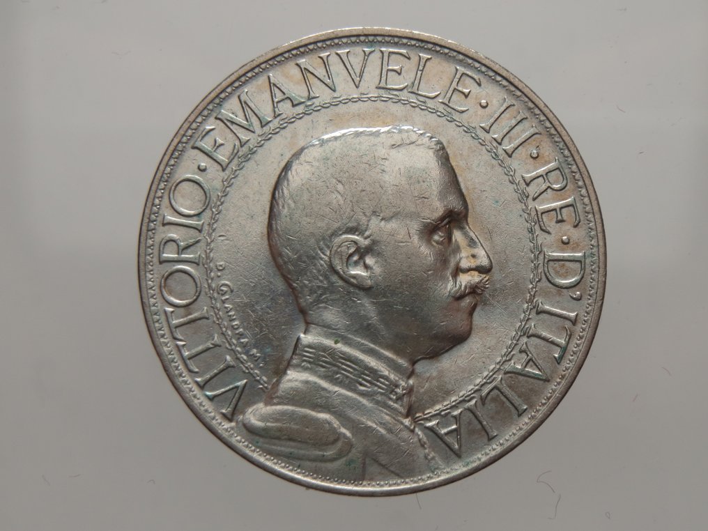 Ιταλία, Βασίλειο Vittorio Emanuele III. 2 Lire 1910 "Quadriga Veloce" #1.0