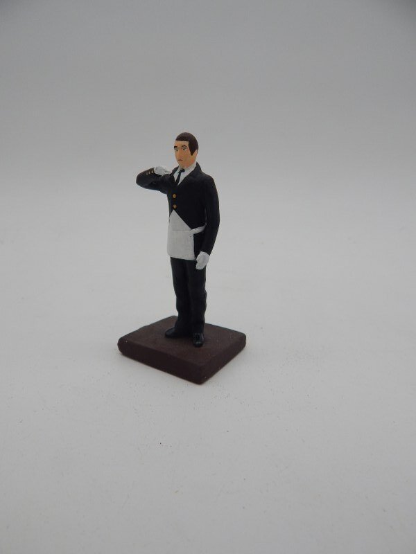 Unknown - Badge - masonic vrijmetselarij handbeschilderde beeldje lood  van vrijmetselaar franc maconnerie - 20th - late #2.1