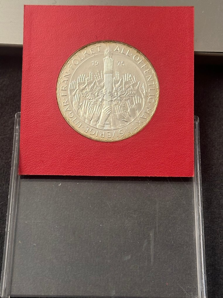 Σουηδία. Carl XVI Gustaf. 50 Kronor 1975 / Constitutional Reform (χωρίς τιμή ασφαλείας) #1.0