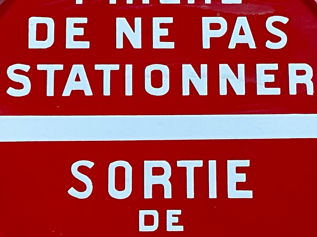 Prière De Ne Pas Stationner / Sortie De Voitures - Tablica - Emalia #2.1