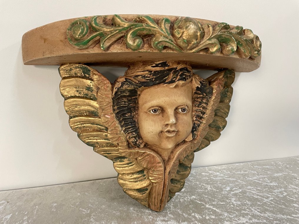 Architectural ornament - 1950-1960 - Console Engel - 34 cm #2.1