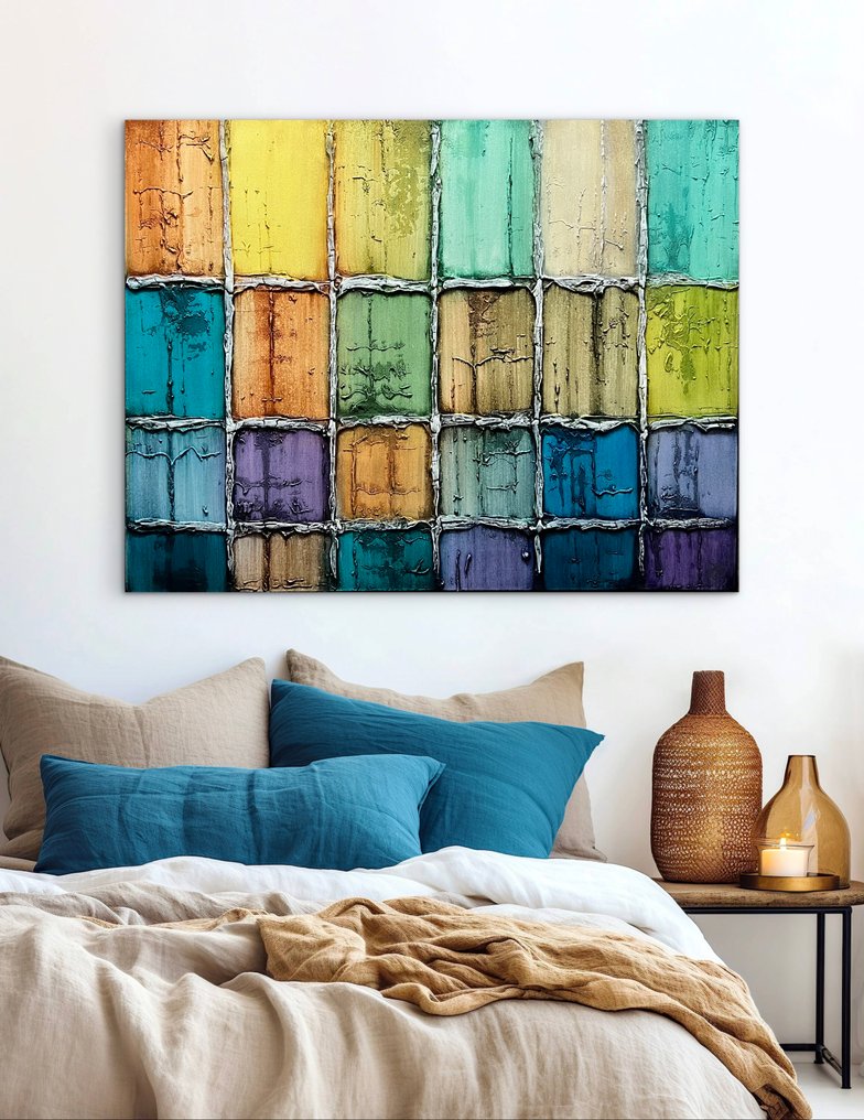 J.Jecminek - Layers of Light - XL 3D painting - ready to hang - details! - own unique technique - 256585 #1.0