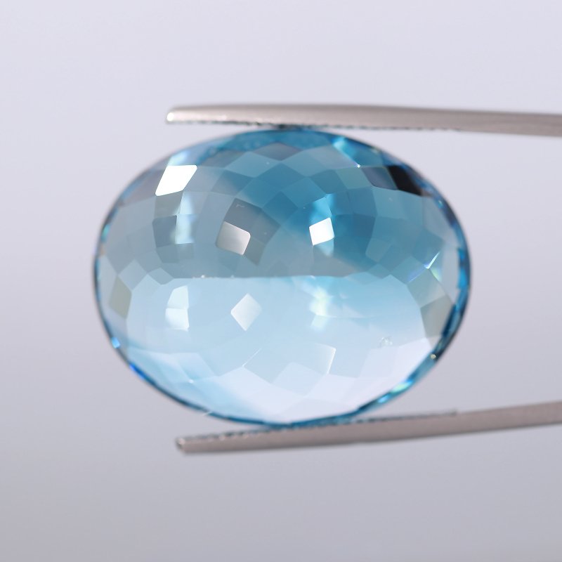 1 pcs  Albastru Topaz  - 64.17 ct - Asociația internațională de pietre prețioase colorate (ICA GemLab) #4.3