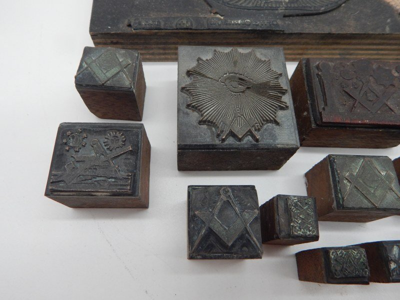 Unknown - Badge - masonic franc maconnerie collection antique stamps - 19th - late #2.1