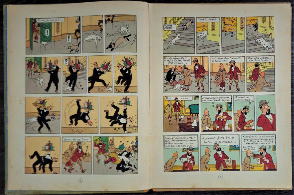 Tintin T13 - Les 7 boules de cristal B2 1948 - 1 Album - Erstausgabe #4.3