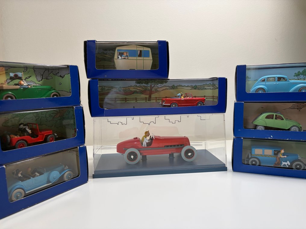 Moulinsart - Tintin - Ensembvle de 7 voitures - 1/43 + 1/24 #1.0