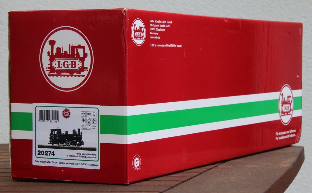 LGB G - 20274 - Damplokomotiv (1) - Damplokomotiv 'Heidi' - RhB #2.1