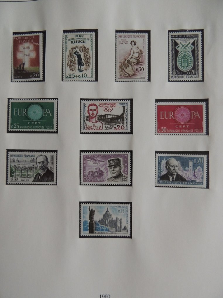 France 1960/1976 - Advanced collection in a binding. #3.2