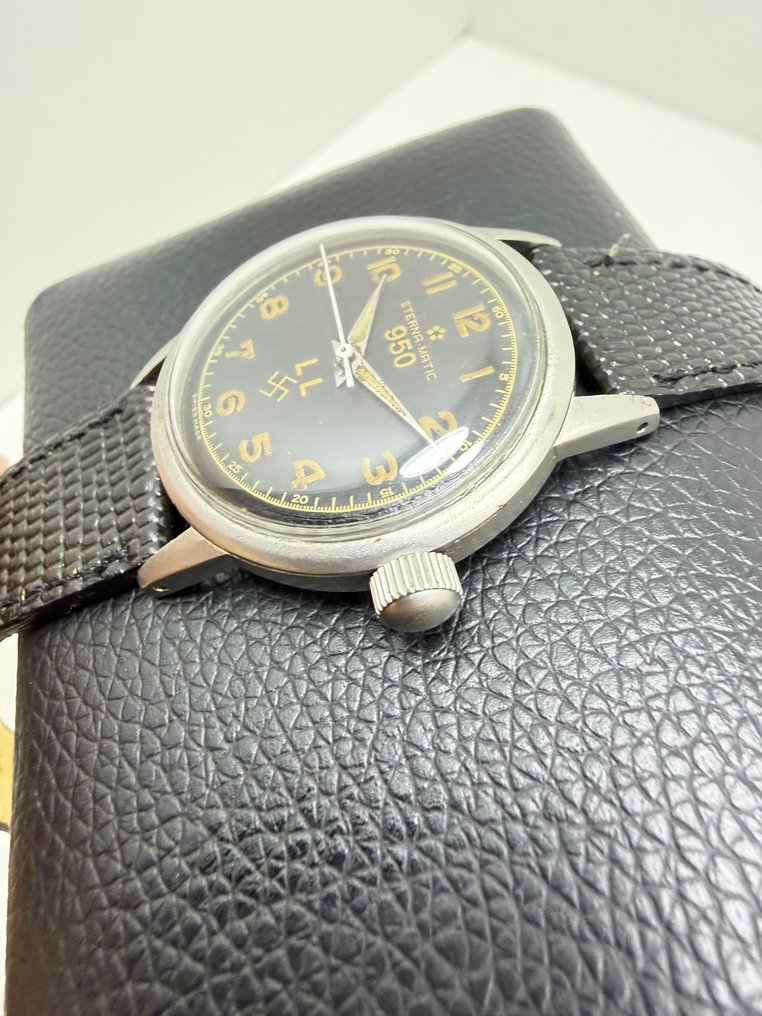 Eterna-Matic - 950 LL - No reserve price - Military dial - Men - 1900-1949 #2.1