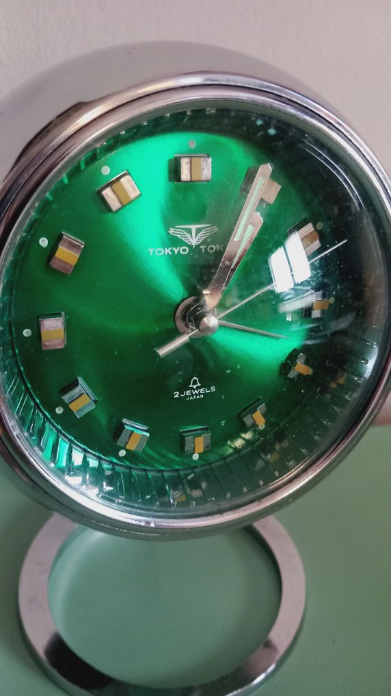 Strut clock - 2 jewels Space Age Steel - 1960-1970 - Tokyo Tokei space age #1.0