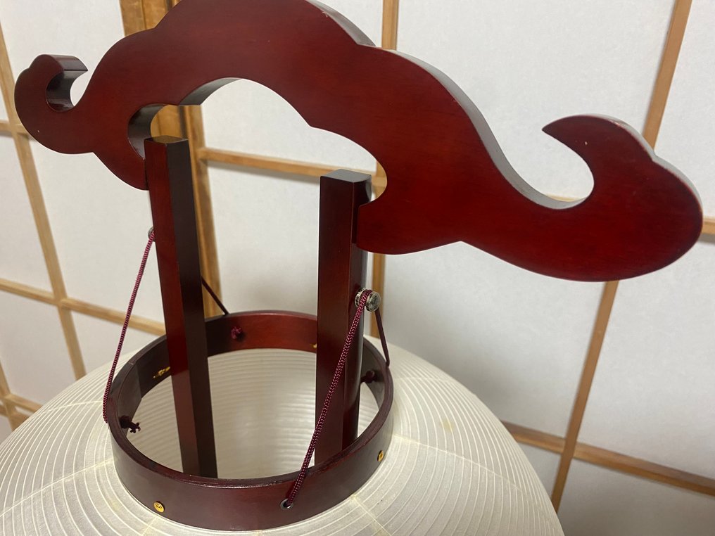 Hakuren(白蓮) - Buddhism/Ōuchi-Andon Lamp Light - 灯笼 - 和纸、木材、织物、塑料 - 大型日本复古 #4.3