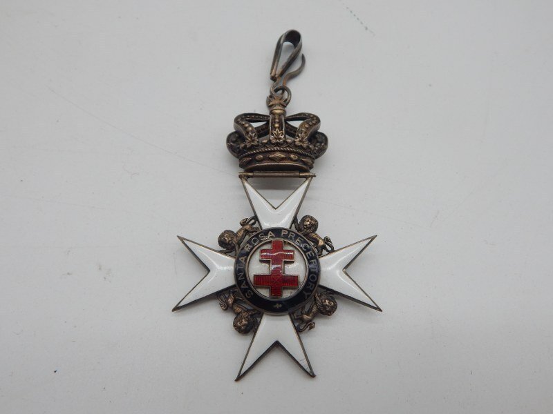 Regno Unito - Placca - masonic Franc maconnerie Knight Templar jewel - tardo XX #3.2