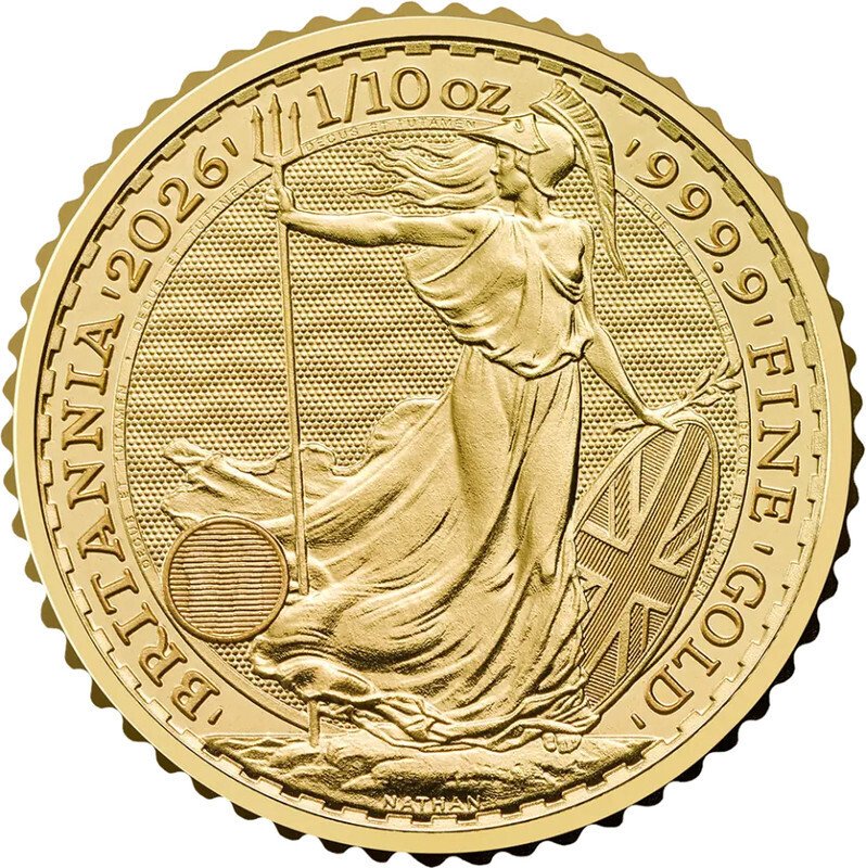 1/10 Ounce - Ouro .999 - 2026 - Britannia Charles III fine gol #1.0