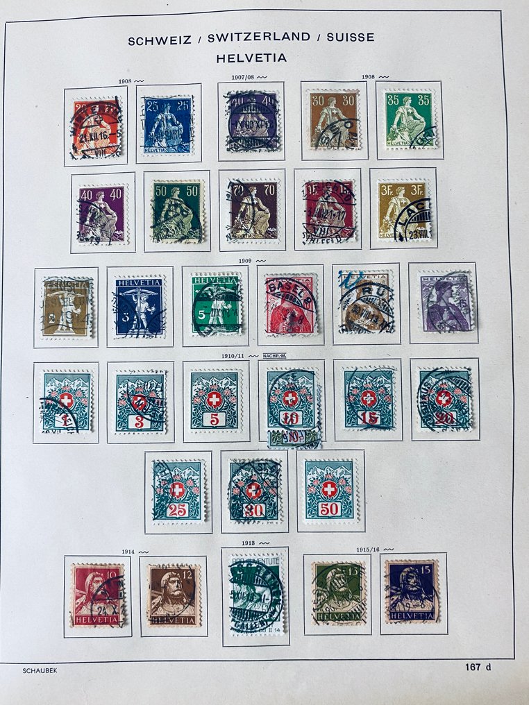 Schweiz - Sammlung Schweiz auf Albumblättern #4.3