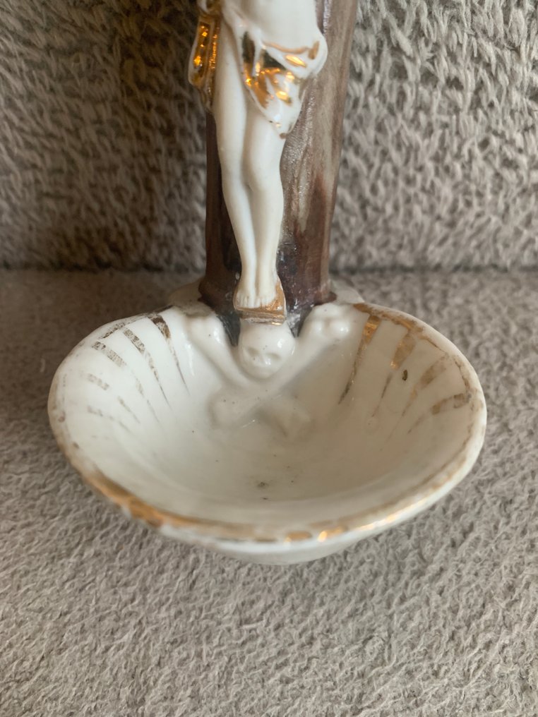 Contenitore per acqua benedetta con teschio - Ceramica - 1850-1900 - Stile di Vecchio Parigi #3.2