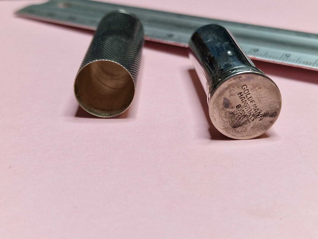 Zonder minimumprijs - 2-delige sieradenset Zilver - Lippenstifthuls van 835e #1.0