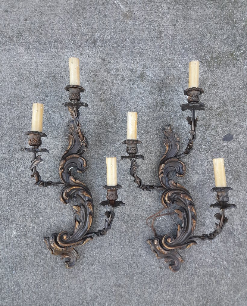 Wall sconce (2) - Bronze, Copper #1.0
