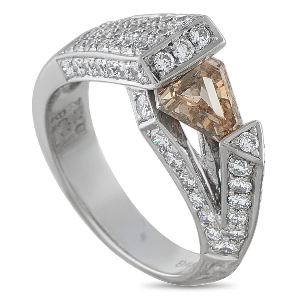 Gyűrű - 18 kt. 18 karátos fehérarany 2,22 karátos gyémántgyűrű, Fehér arany - 2.22ct. tw. #2.1