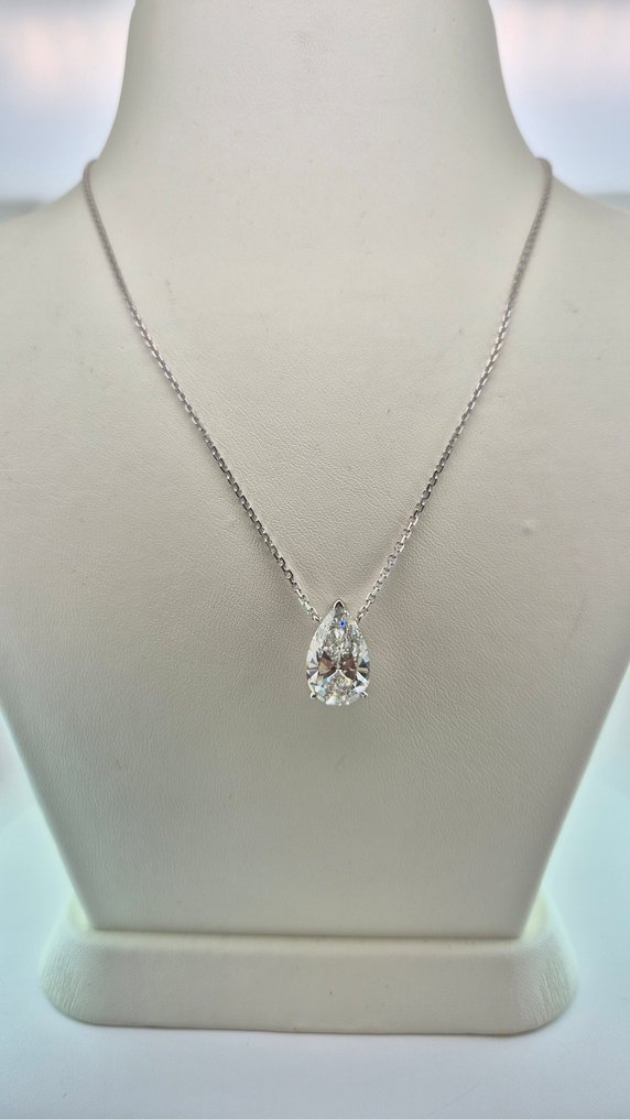项链 - 14K包金 白金 - 5.06ct. tw. 钻石 (实验室培育) #3.2