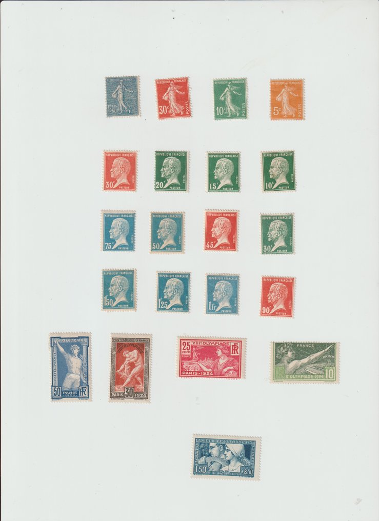 Frankrijk 1921/1928 - Postzegels jaren 1921 tot 1928 - Yvert&Tellier #1.0
