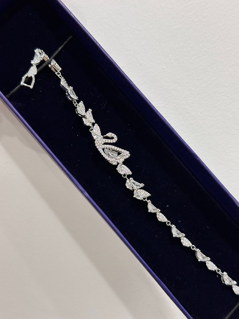 Swarovski - 小雕像, "Beating Heart" - Swan Bracelet - 0 cm - 水晶 #1.0