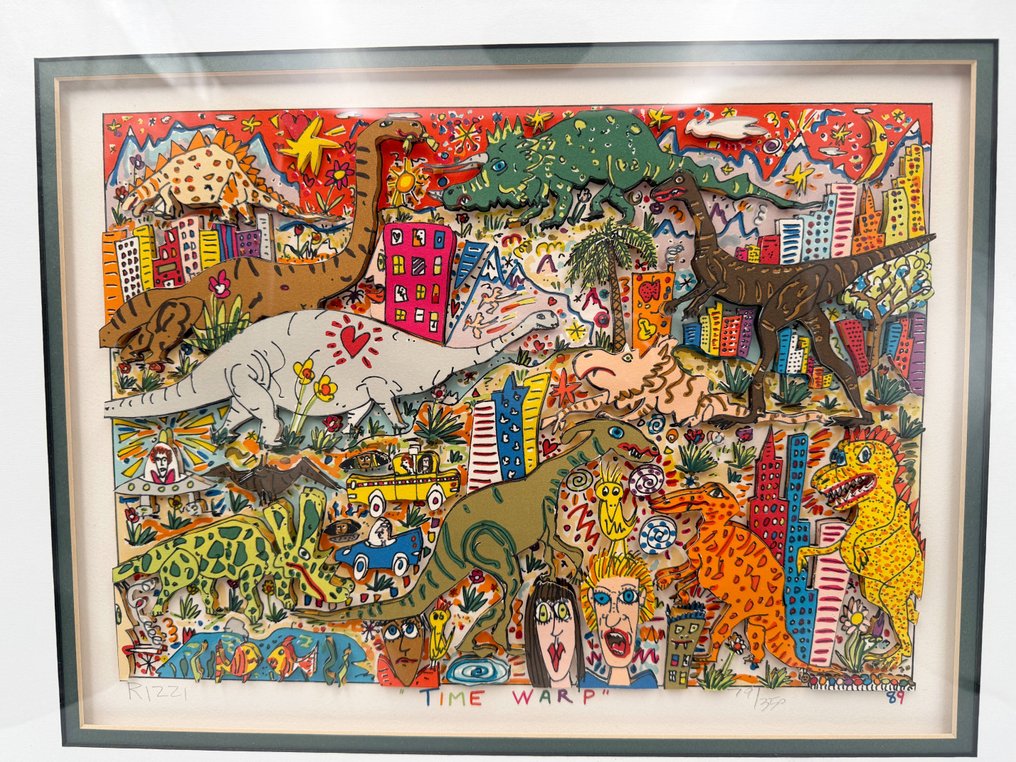 James Rizzi (1950-2011) - TIME WARP・ 3D Silkscreen #1.0