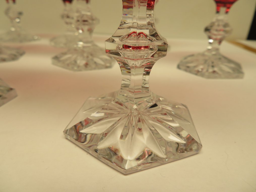Val Saint Lambert - Drinking service (8) - Crystal - Set of 8 VSL glasses #2.1