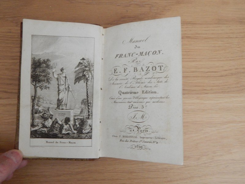 Bazot - Franc maconnerie Manuel du Franc macon - 1819 #3.2