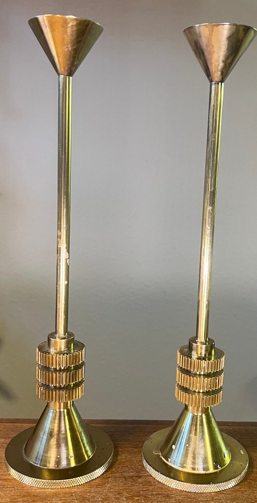 Tom Dixon - Candelero (2) - Aluminio, Latón - Tom Dixon Cog Candelabra #3.2