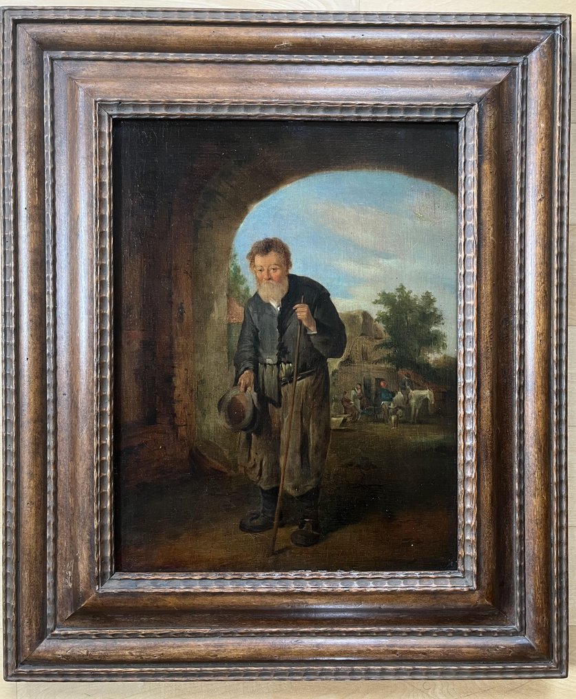 荷兰学校 (XVIII) - Bettler in einem Torbogen #1.0