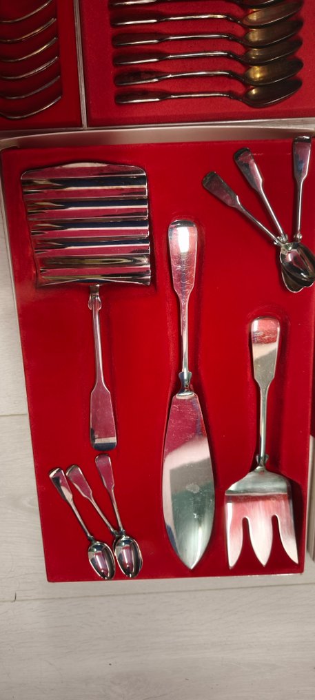 Robbe & Berking - 餐具套裝 (139) - 鍍銀 - Spaten 150er zilver #4.3