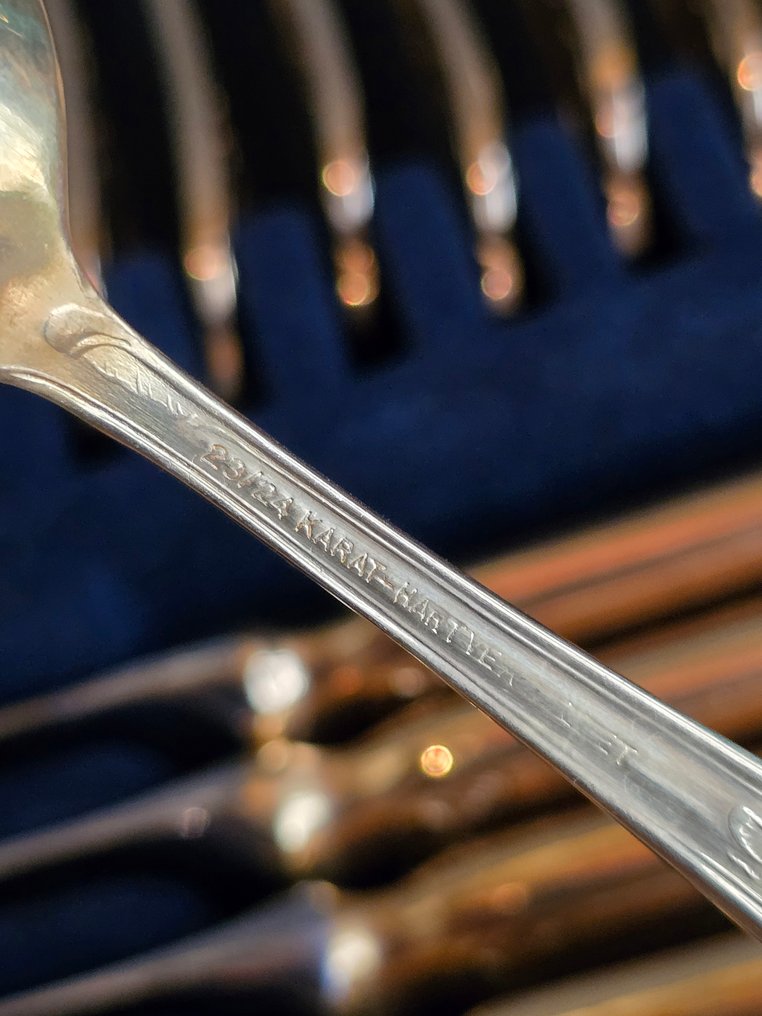 Solingen - Faqueiro (68) - Banhado a ouro, Aço #4.3