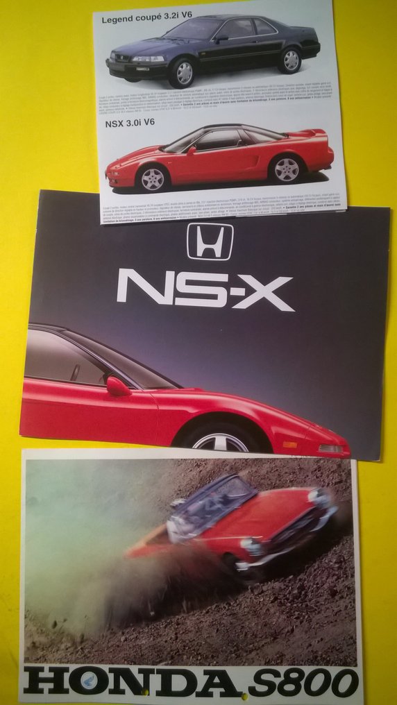 Brochure - Honda - S 800 Convertible / S 800 Coupé / NS-X / Legend / CRX 1.6 VTi - 1967 #1.0