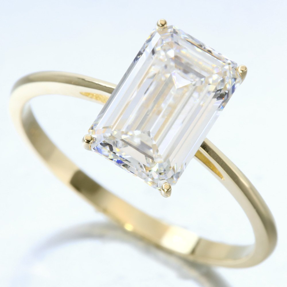 Senza prezzo di riserva - Anello - 14 carati Oro giallo - 2.50ct. tw. Diamante (Coltivato in laboratorio) - EXEX E VS1 NONE #1.0