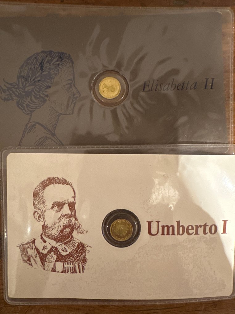 Italy. Collezione di tessere commemorative con monete in miniatura è stata probabilmente prodotta tra gli  (No reserve price) #3.2
