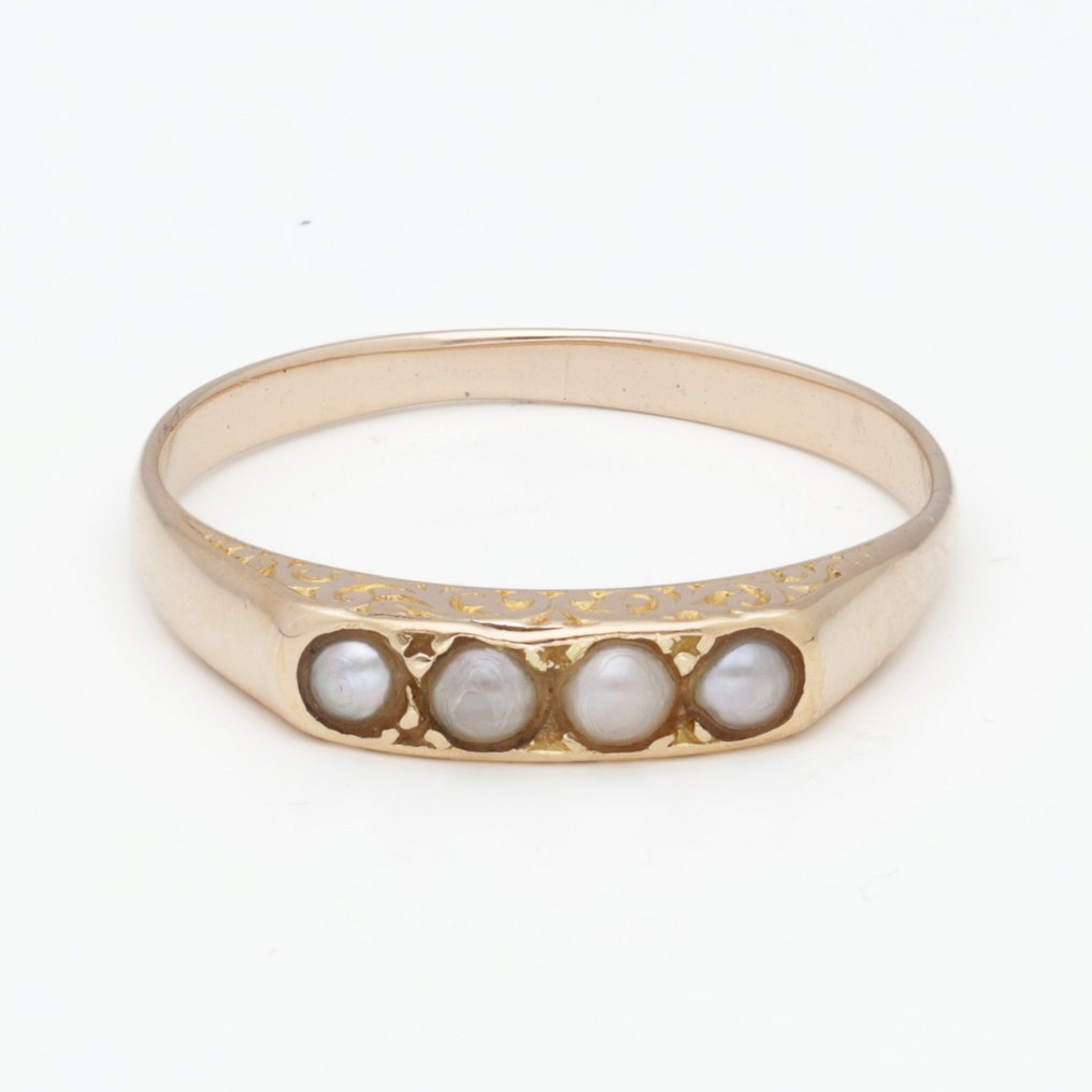 Δαχτυλίδι - 14 καράτια Κίτρινο χρυσό - Parel #1.0