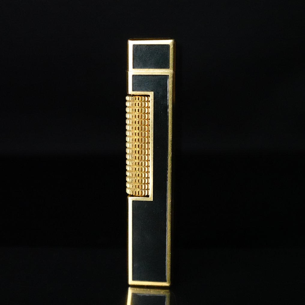 Dunhill - Very Rare Lacquer Black Brown Rollagas Lighter - No reserve price - Lighter - Gold plated, Lacquer Black Brown #2.1