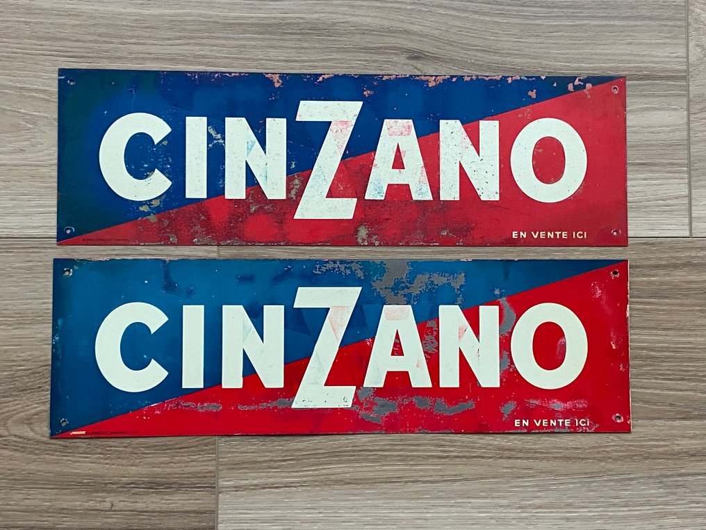 Cinzano / H.Philippault Montreuil - 匾 - 金属 #1.0