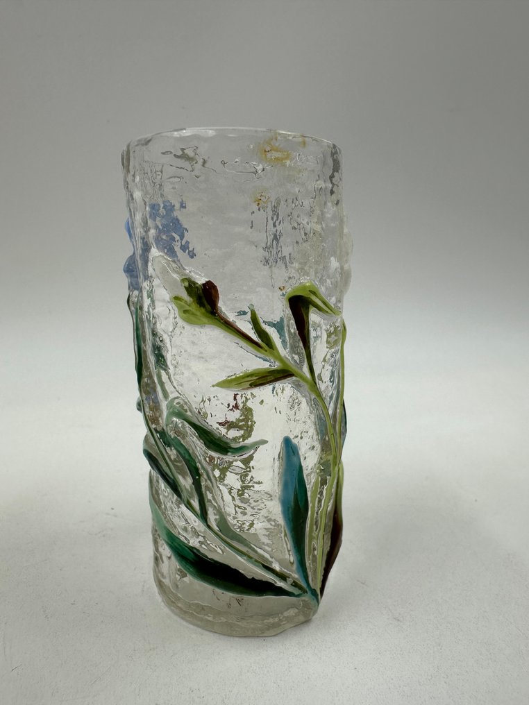 signature a identifier - Vas  - Glas - Liten antik vas #3.2